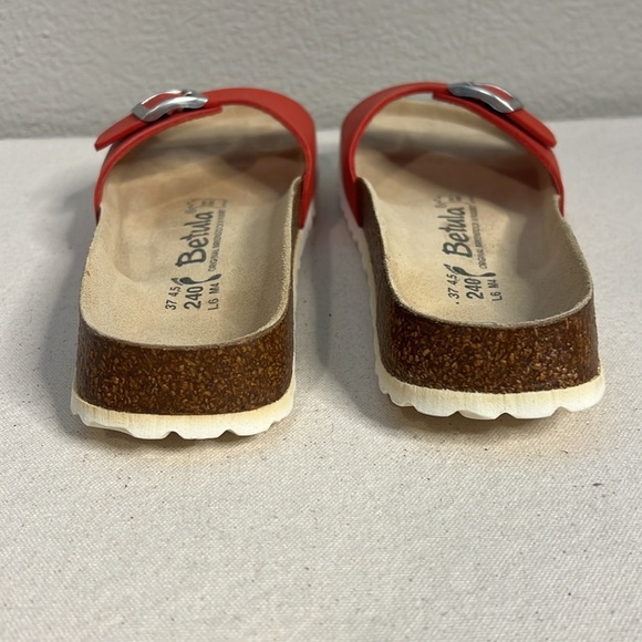 Betula by Birkenstock Red Slide Sandals Size 37 - Picture 4 of 10